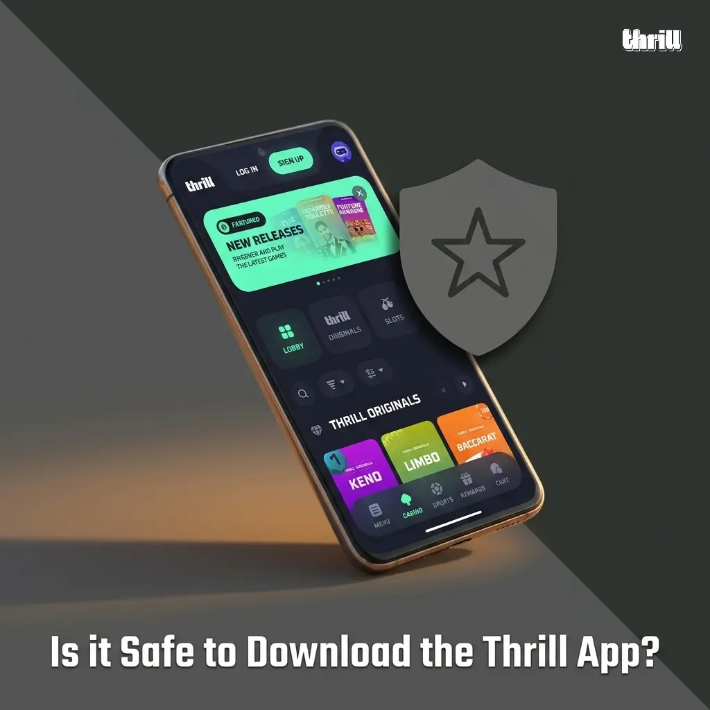 Thrill PWA security features including SSL encryption and Curacao licence for safe gaming in India