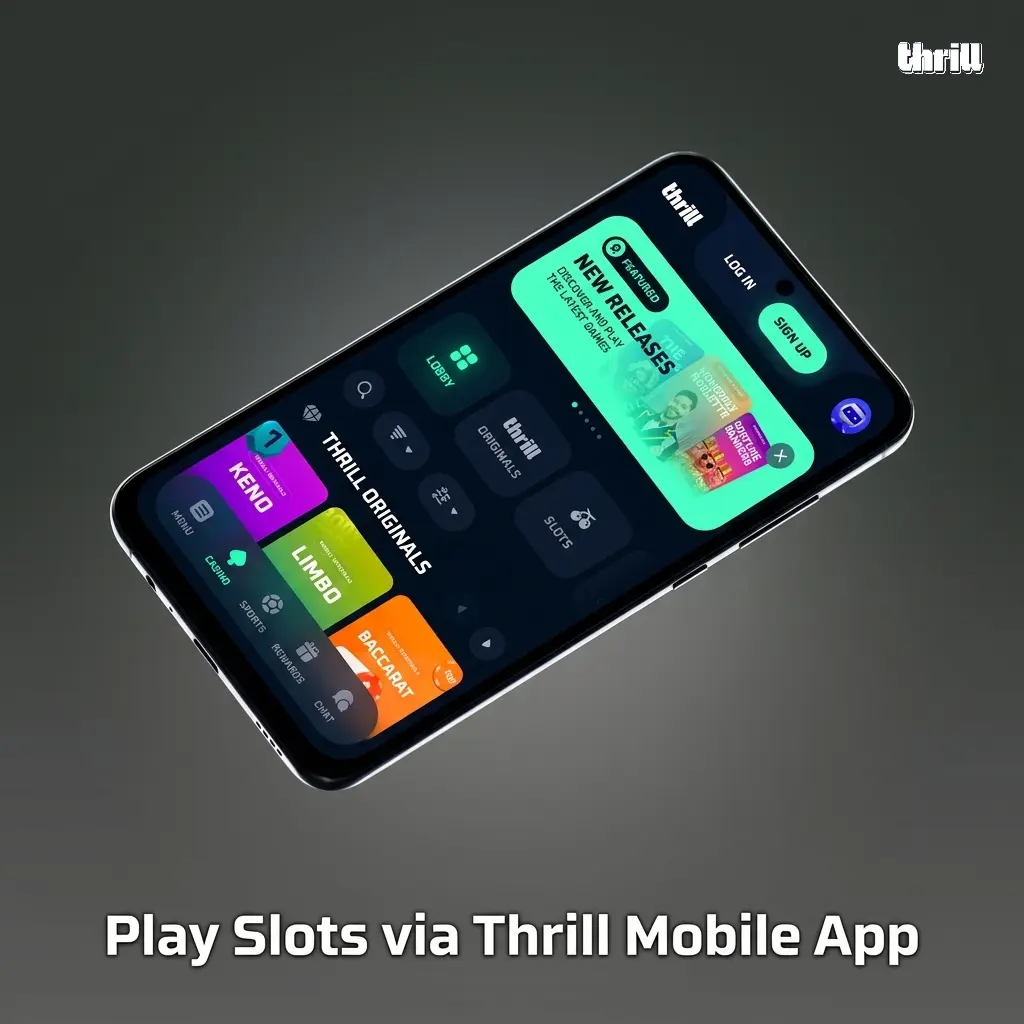 Thrill Casino PWA on Android and iOS for playing slots with full catalog, bet controls, and Rakeback tracking