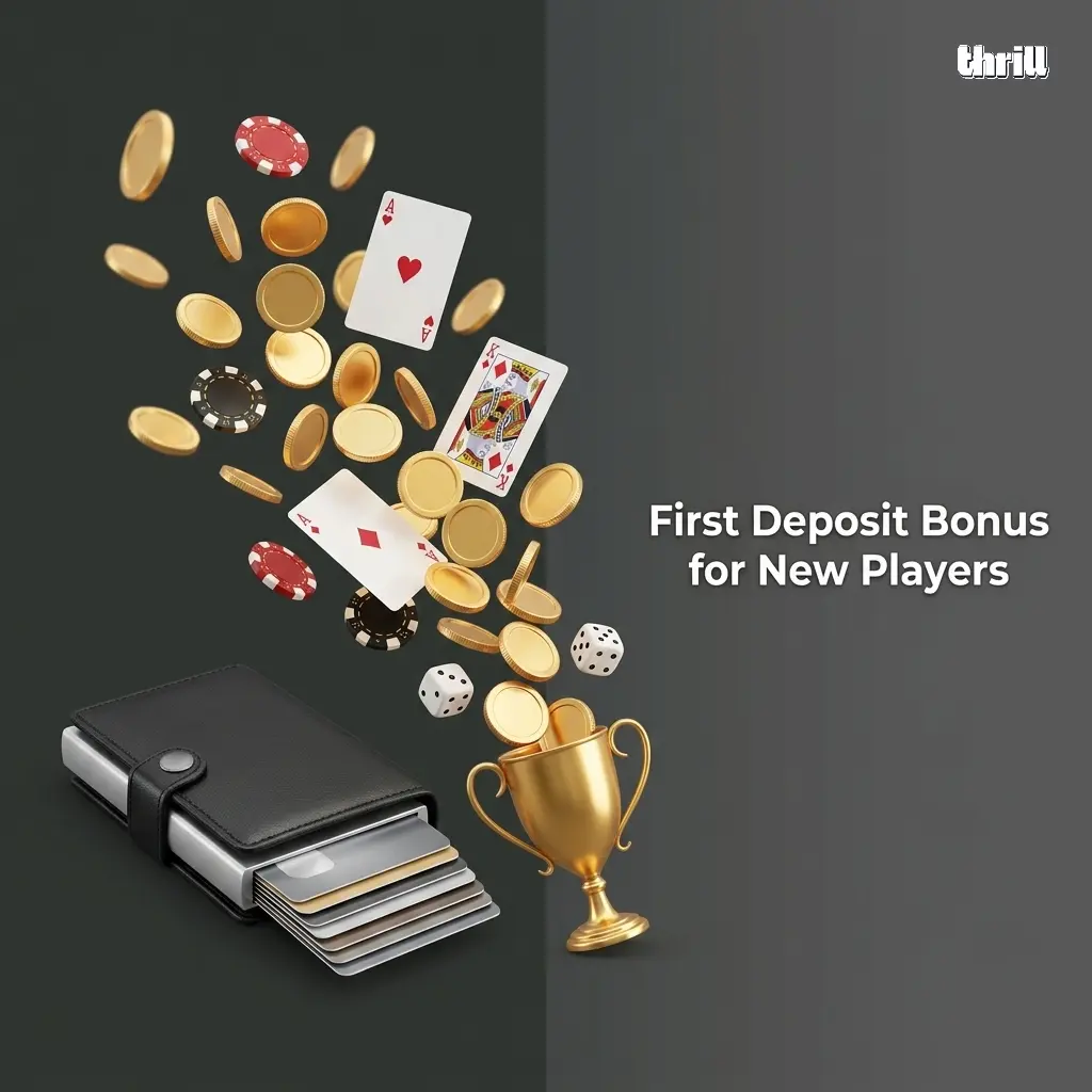 New players at Thrill India earn up to 70% Rakeback on bets plus a 75,000 USD Weekly Leaderboard prize pool.
