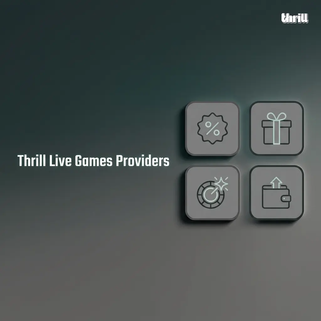 Thrill Casino live game providers including Evolution, Pragmatic Play, Ezugi, Authentic Gaming, and Vivo Gaming