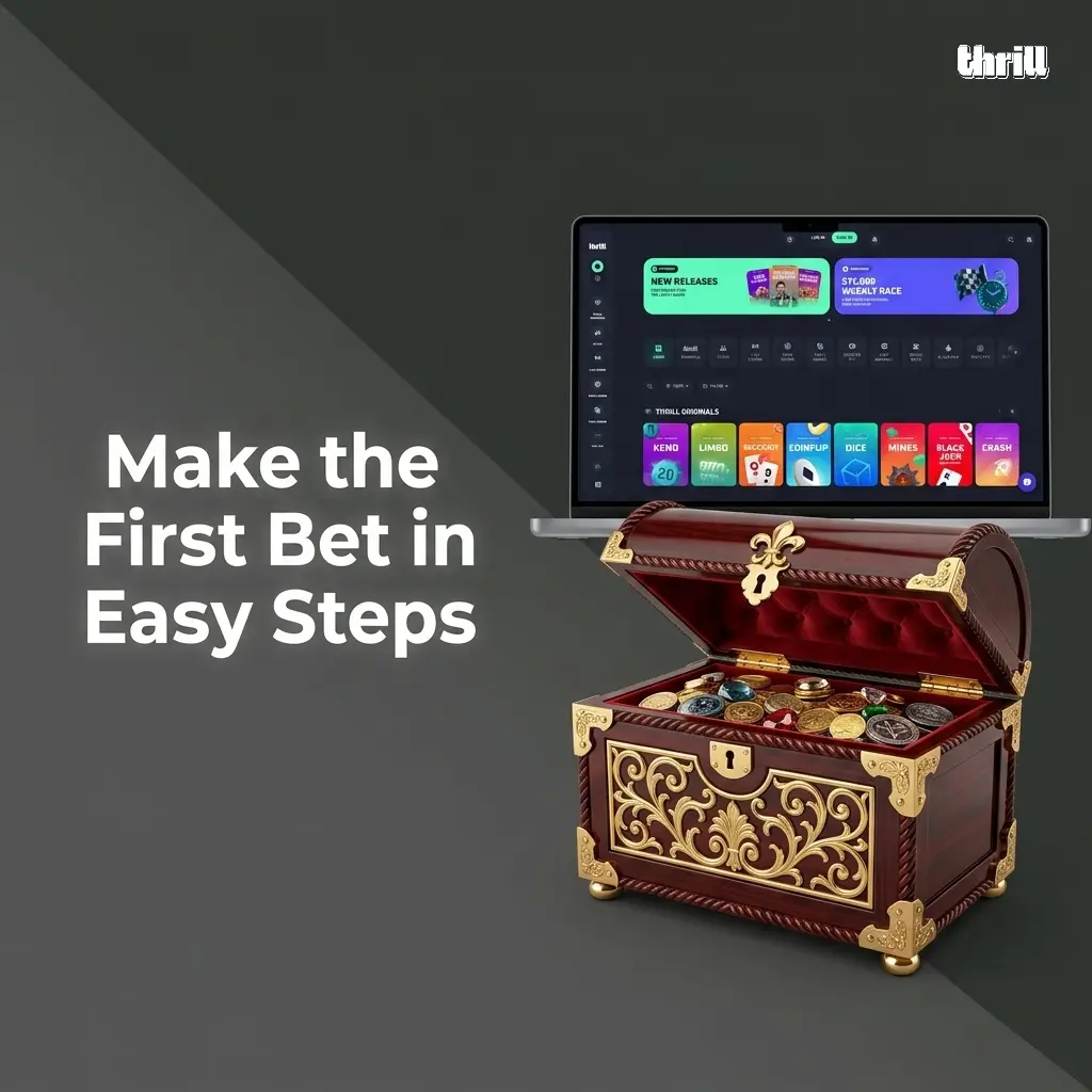 Step-by-step guide to placing your first sports bet on Thrill in India with five simple steps