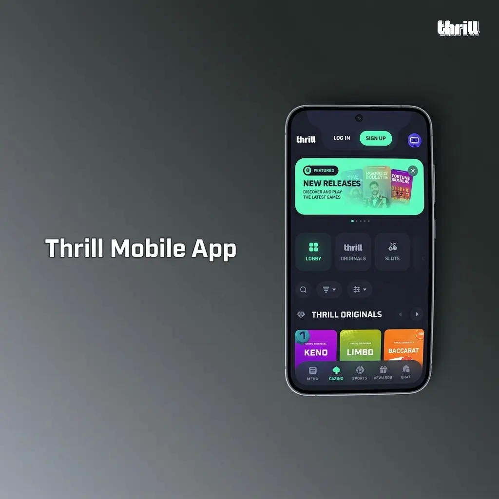 Thrill PWA mobile app installation guide on Android home screen with Chrome browser steps