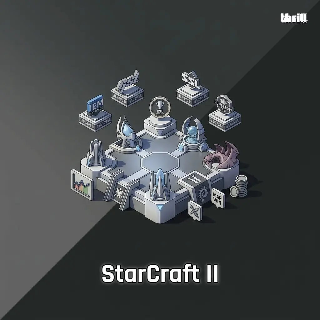 StarCraft II esports betting markets for IEM Katowice GSL SSL HomeStory Cup and ESL Open Cup match and map wagering