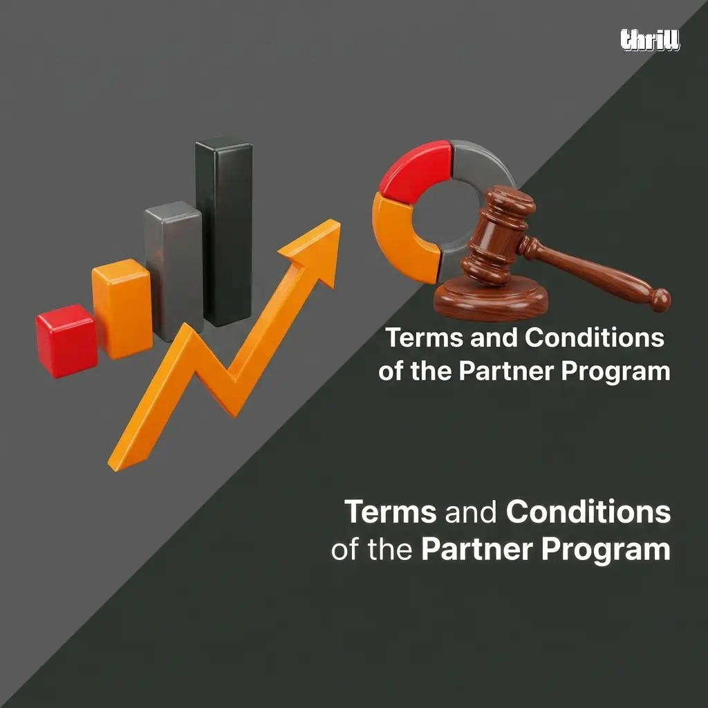 Thrill affiliate program terms and conditions covering commission rules, traffic policies, and account requirements